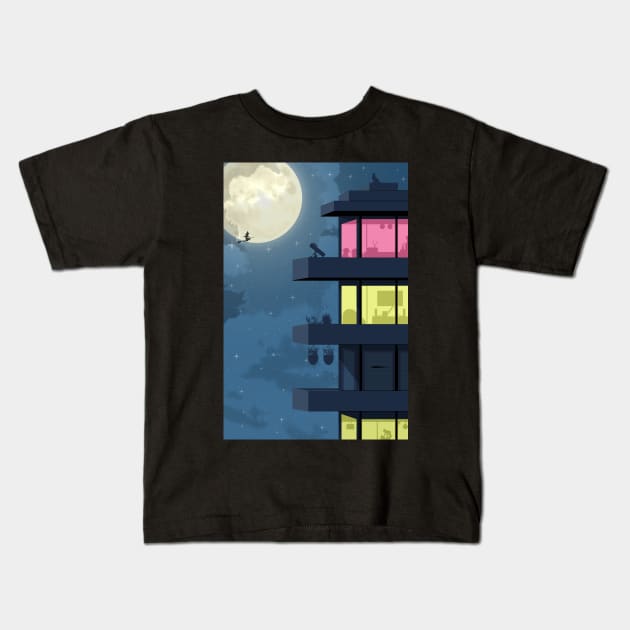 The night tower Kids T-Shirt by thearkhive